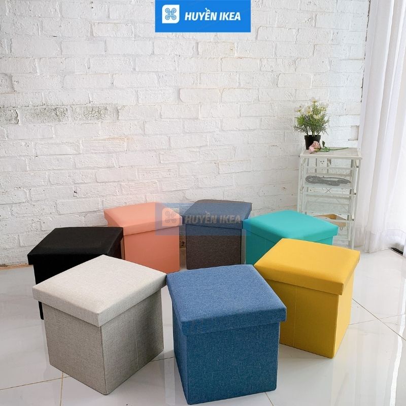 Ghế Sofa kiêm hộp vải đựng đồ đa năng cứng cáp nhiều màu