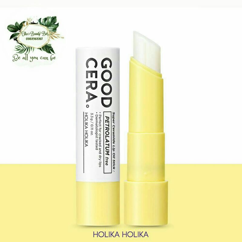 Son dưỡng môi Holika Holika Good Cera Super Ceramide Lip Oil Stick 3,3g nhập khẩu Hàn Quốc