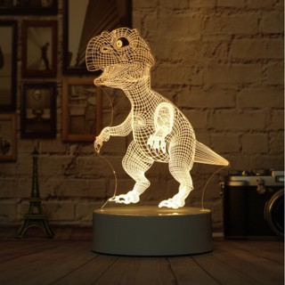 Đèn ngủ 3D KHỦNG LONG, đèn trang trí, quà tặng sinh nhật độc đáo