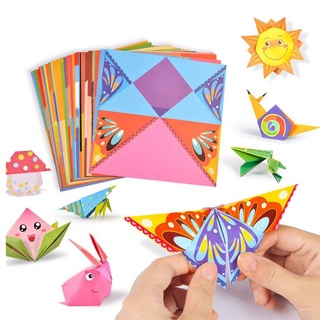 [Wishshopeezzxh] Giấy Origami thủ công cho trẻ em, Origami 54 tờ dành cho bài học thủ công, người mới bắt đầu, quà tặng trẻ em