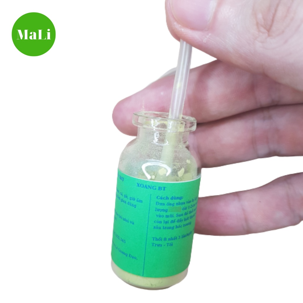 Thổi xoang bt, 1 lọ thổi mũi bt thành phần tự nhiên không chất bảo quản, có sẵn 1 dây thổi
