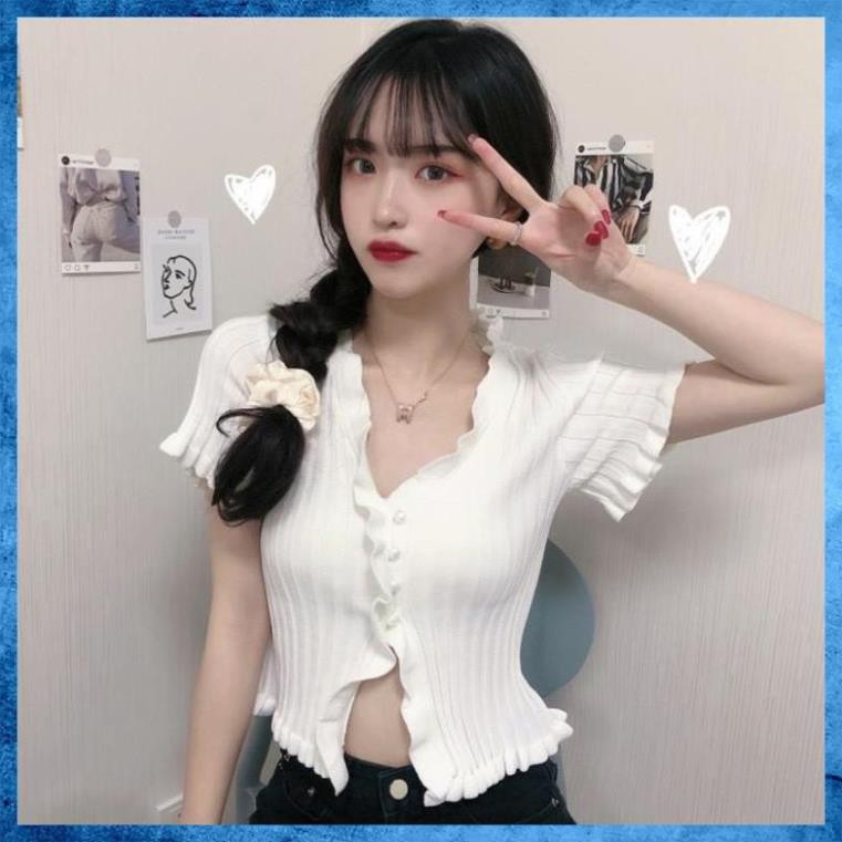 [Cao Cấp] Áo Croptop Ôm Dáng Len Tăm Viền Cực Hot Cao Cấp Siêu Đẹp, Áo Nữ Đẹp Cá Tính | BigBuy360 - bigbuy360.vn
