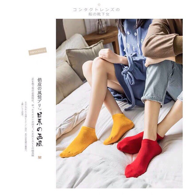 Tất nữ ,vớ nữ thêu sau gót phong cách Hàn Quốc