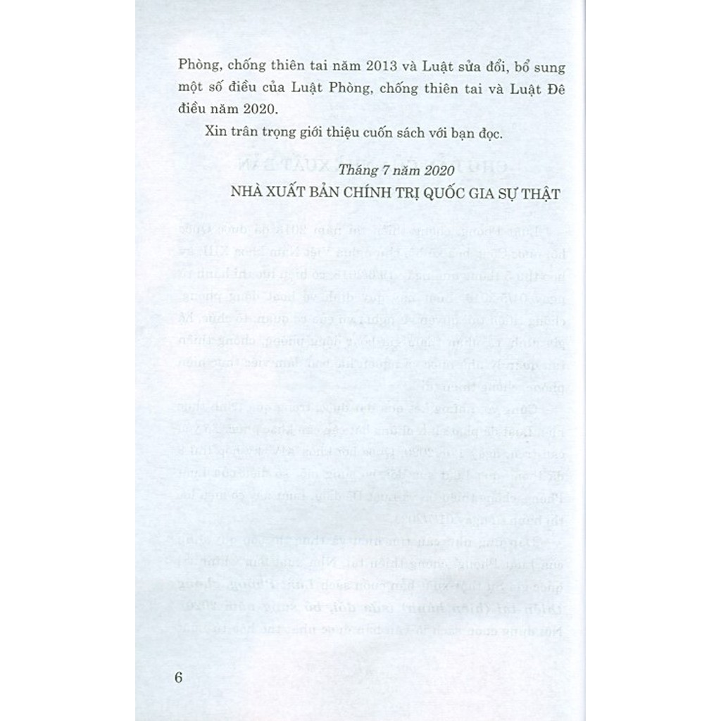 Sách - Luật Phòng, Chống Thiên Tai (Hiện hành) (Sửa đổi, bổ sung năm 2020) | BigBuy360 - bigbuy360.vn