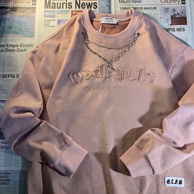 Áo Len Nữ Dài Tay Cổ Tròn Thêu Hoa Thời Trang