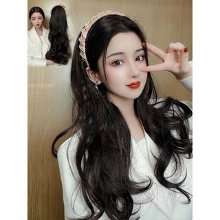 Tóc giả nữa đầu băng đô mới