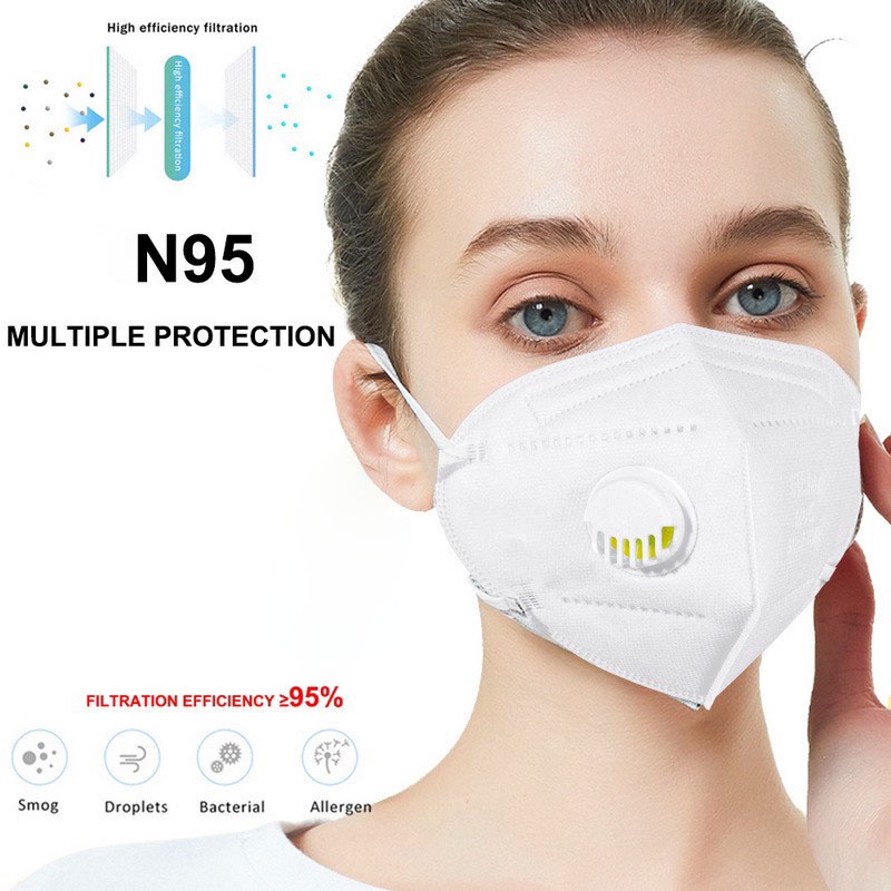 Khẩu trang y tế cao cấp N95 - Chính Hãng NEWERA GLOBAL 5 LỚP - Loại Có Van
