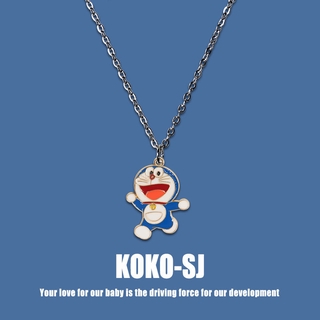 Dây chuyền ngắn mặt hình doraemon dễ thương sáng tạo dành cho học sinh nam và nữ