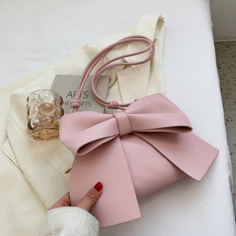 Túi Xách Đeo Vai Hình Vuông Cỡ Nhỏ Đính Nơ Xinh Xắn Thời Trang Cho Nữ