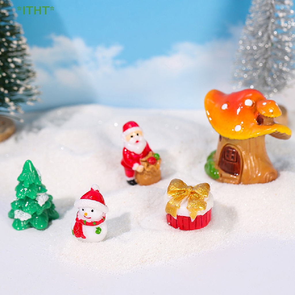 Mô Hình Giáng Sinh Mini Bằng Nhựa Resin Trang Trí Tiểu Cảnh Mới