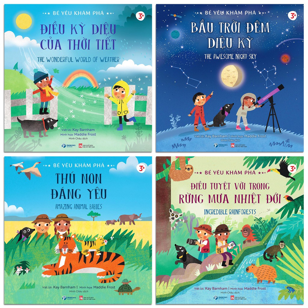Sách - Bé yêu khám phá 2 (Bộ 4 quyển, combo 2 quyển lẻ tùy chọn - giúp bé khám phá thế giới muôn màu) (3+)