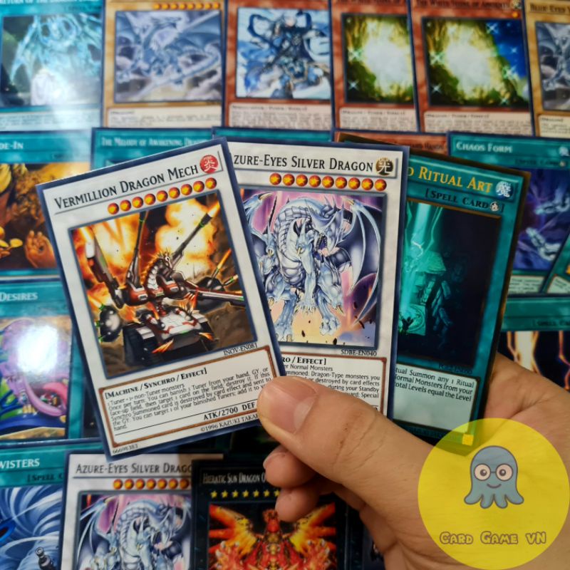 [BÀI IN] Bài YuGiOh - Bộ 54 lá bài Blue Eye Chaos Max Dragon của Kaiba Seto - Card Game VN
