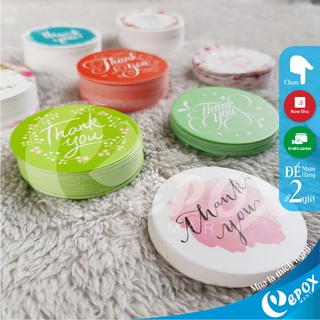 Sticker Thank You 5cm - 16 mẫu cực xinh [500đ/tờ] - Set 100 tờ