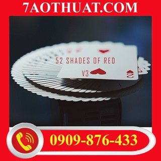Bộ bài Mỹ cao cấp chính hàng: 52 Shades of Red (Gimmicks included) Version 3 by Shin Lim+ clip hướng dẫn