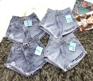 QUẦN SHORT JEAN IN CHỮ CÁC KIỂU
