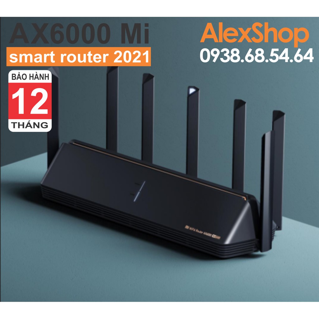 Xiaomi AIoT AX6000/ AX3600 Phát Wifi 6E Thông Minh - Giải Pháp Nhà Rộng, Gaming, 250User