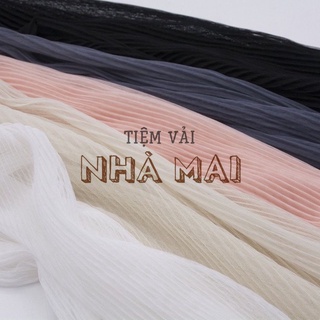 1m Vải Voan Lưới Dập Ly May Chân Váy Nhiều Màu Sắc