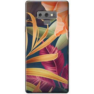 Ốp lưng Samsung Galaxy Note 4, Note 5, Note 7, Note 8, Note 9 in hình Lá cam đỏ