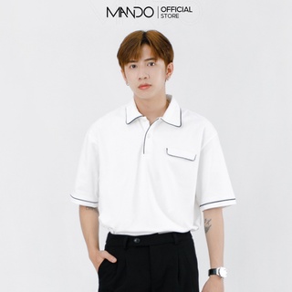 Áo Phông Polo Nam MANDO Thun Form Rộng Cổ bẻ, Thiết Kế Túi Ngực Tinh Tế, Chất Liệu Cotton Cao Cấp PDN142