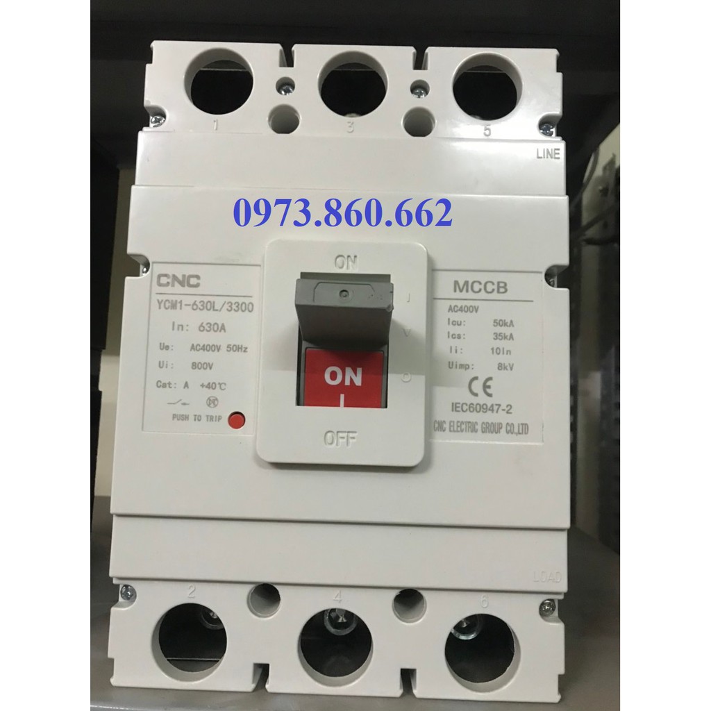 Aptomat khối CNC - MCCB 630A - 50kA