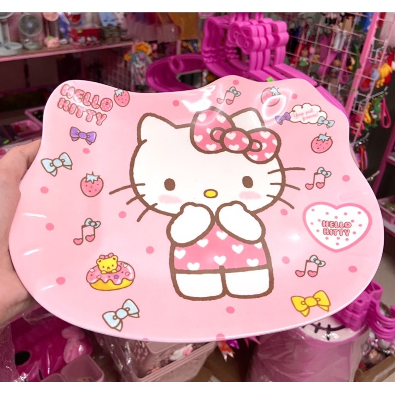 đĩa đầu mèo hello kitty