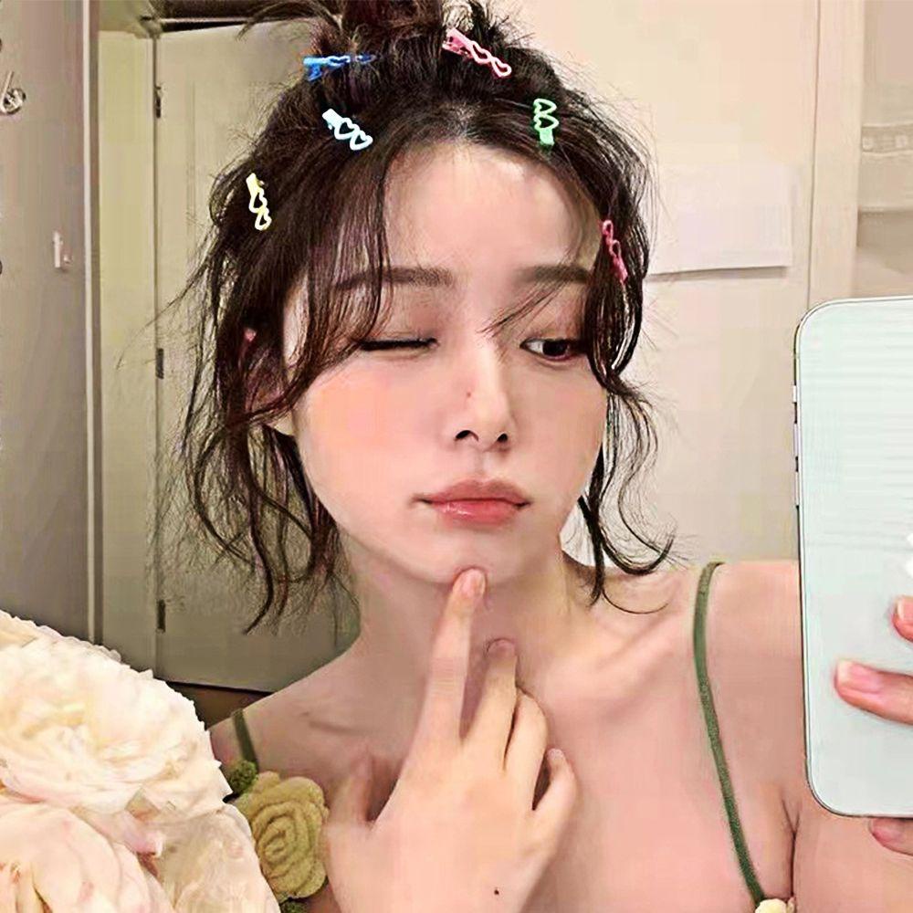 Set 5 Kẹp Tóc Phụ Kiện Dễ Thương WMES15H Bằng Hợp Kim Phong Cách Hàn Quốc