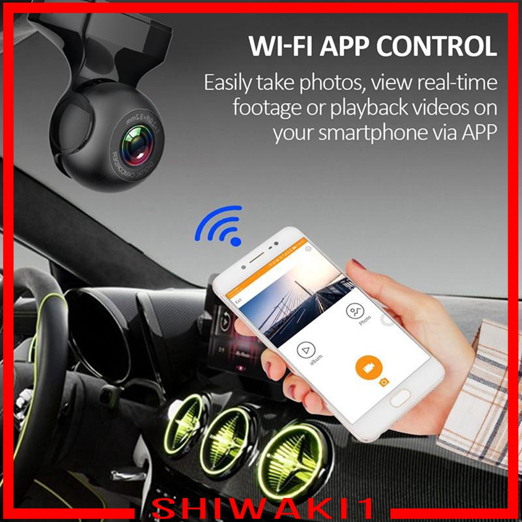 Camera Hành Trình Cho Xe Hơi Shiwaki1 Wifi 1080p