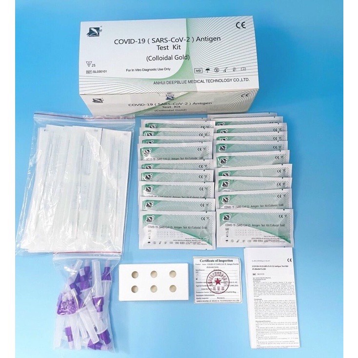 1 BỘ TEST NHANH TẠI NHÀ CÔNG NGHỆ ĐỨC DEEPBLUE ( SET LẠI SẢN PHẨM DO SHOPEE XÓA)