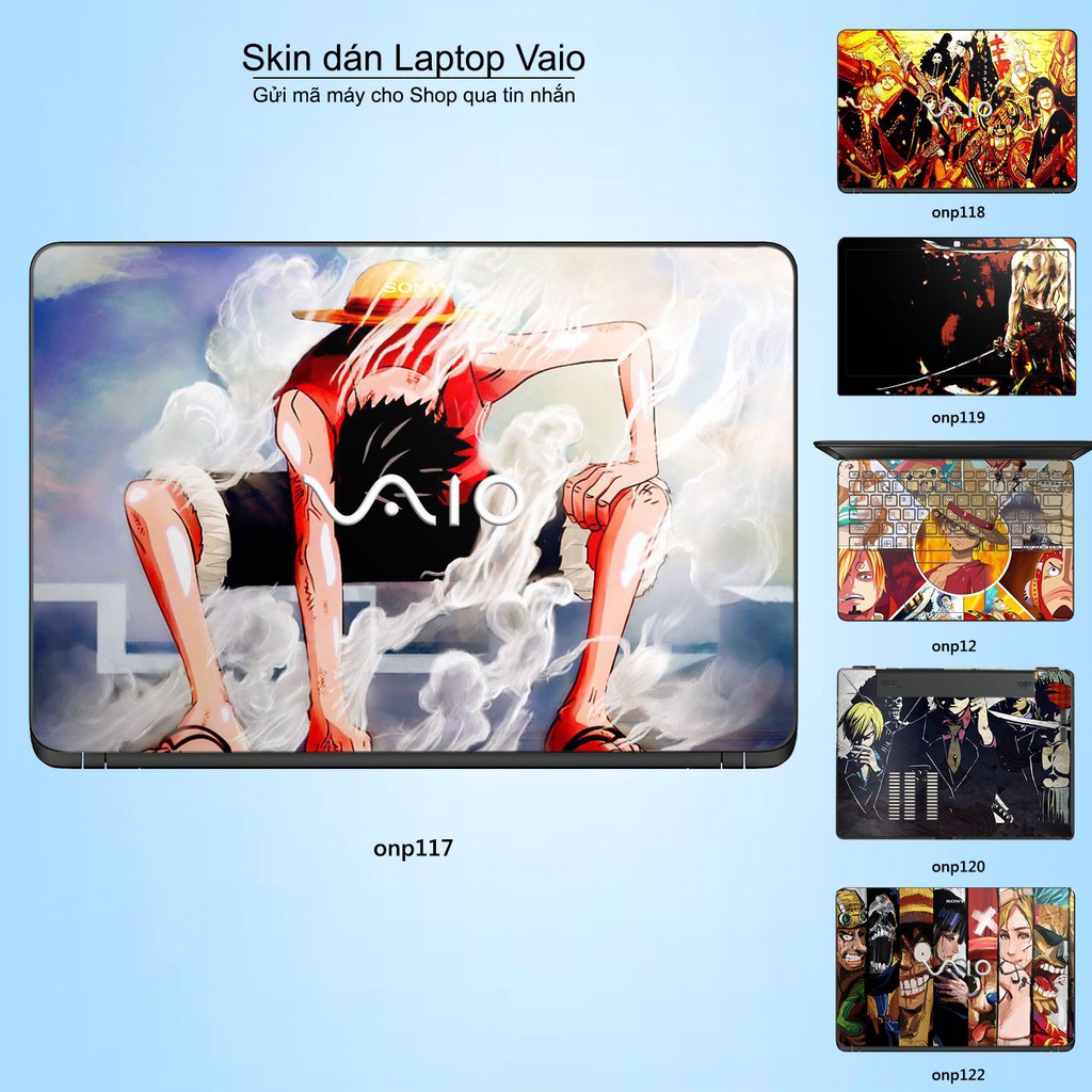 Skin dán Laptop Sony Vaio in hình One Piece _nhiều mẫu 13 (inbox mã máy cho Shop)