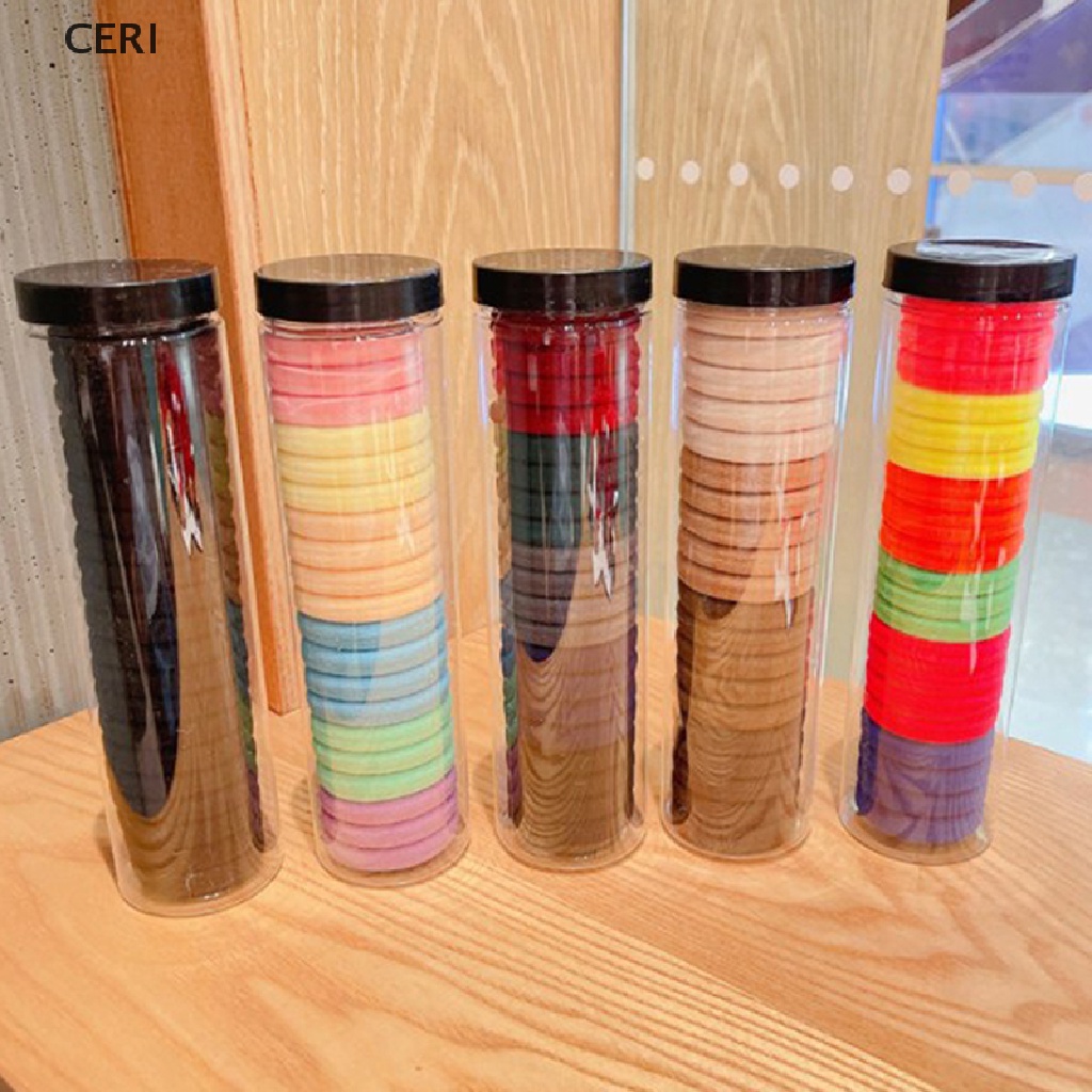 Set 20 Dây Thun Cột Tóc Co Giãn Nhiều Màu Sắc Cho Bé Gái