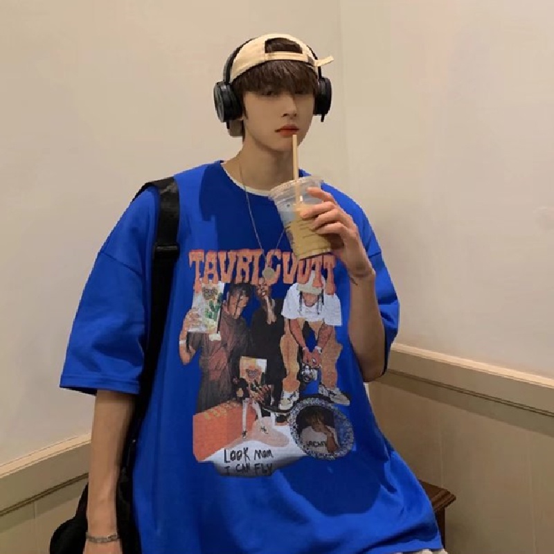 Áo Thun Nam Tay Ngắn Cổ Tròn In Chữ Thời Trang Size S-8XL