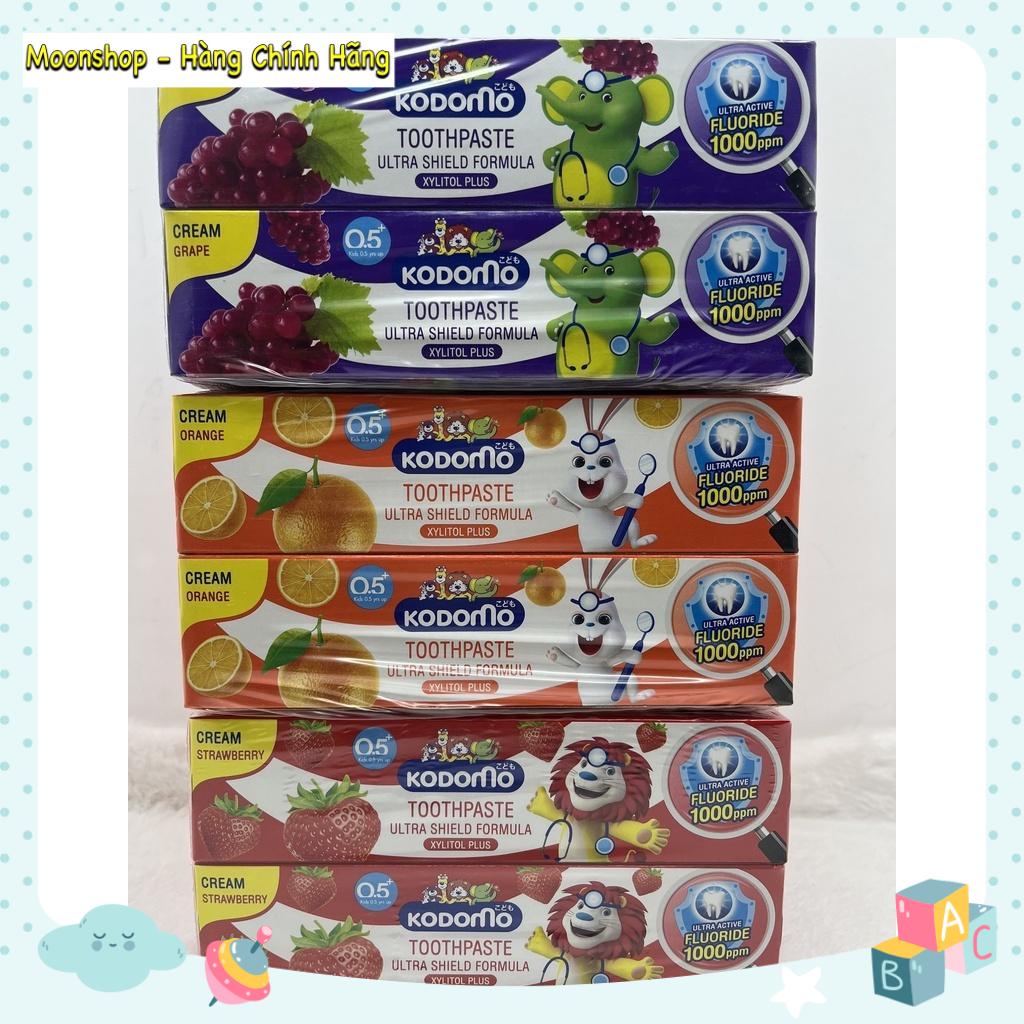 ĐỦ MÙI - TUÝP TO 65GR - KEM ĐÁNH RĂNG NUỐT ĐƯỢC CHO BÉ KODOMO THÁI LAN