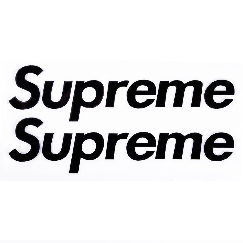 Miếng Dán logo supreme Phản Quang Chống Thấm Nước Trang Trí Xe Máy / Xe Đạp Điện