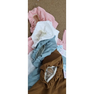 Sét babydoll, áo cổ vuông tay bồng chuẩn dáng dài kèm quần sooc