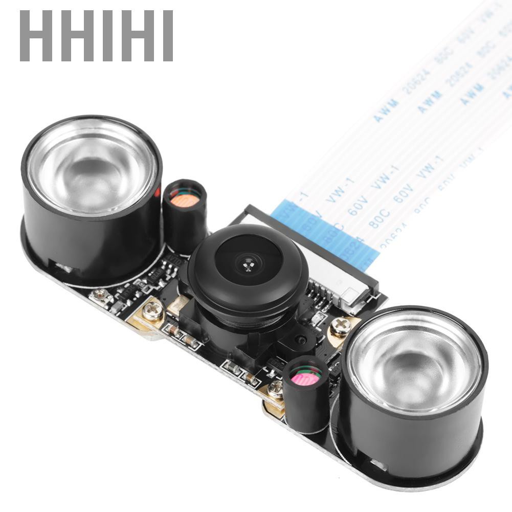 Hhihi 5 Million Pixels Night Vision 130° Viewing Angle Camera Module Board For Raspberry Pi B 3/2