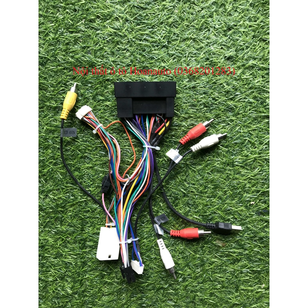 Dây Rắc Nguồn, Âm thanh, Cho Đầu CD và DVD ô tô - 20 pin có rắc cắm canbus và rắc cái Huyndai