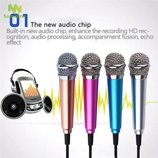 ♥♣♥ Mini Karaoke Condenser Wired 3.5mm Stereo Microphone Mic For Android Mobile Phone