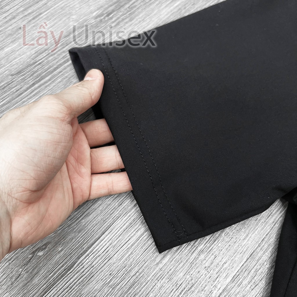 Áo thun nam tay lỡ cổ bo thêu chữ CHIC - Đen | BigBuy360 - bigbuy360.vn