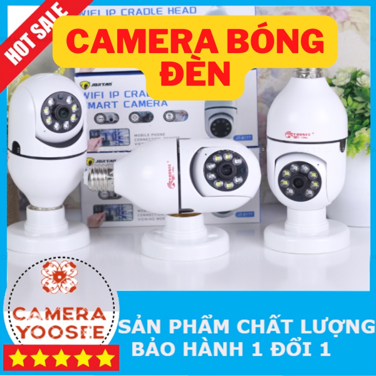 Camera Yoosee IP Wifi Yoosee 8 Led Xoay 360 Độ 2.0Mp - 1080P - Xài Đui Bóng Đèn dòng 220V