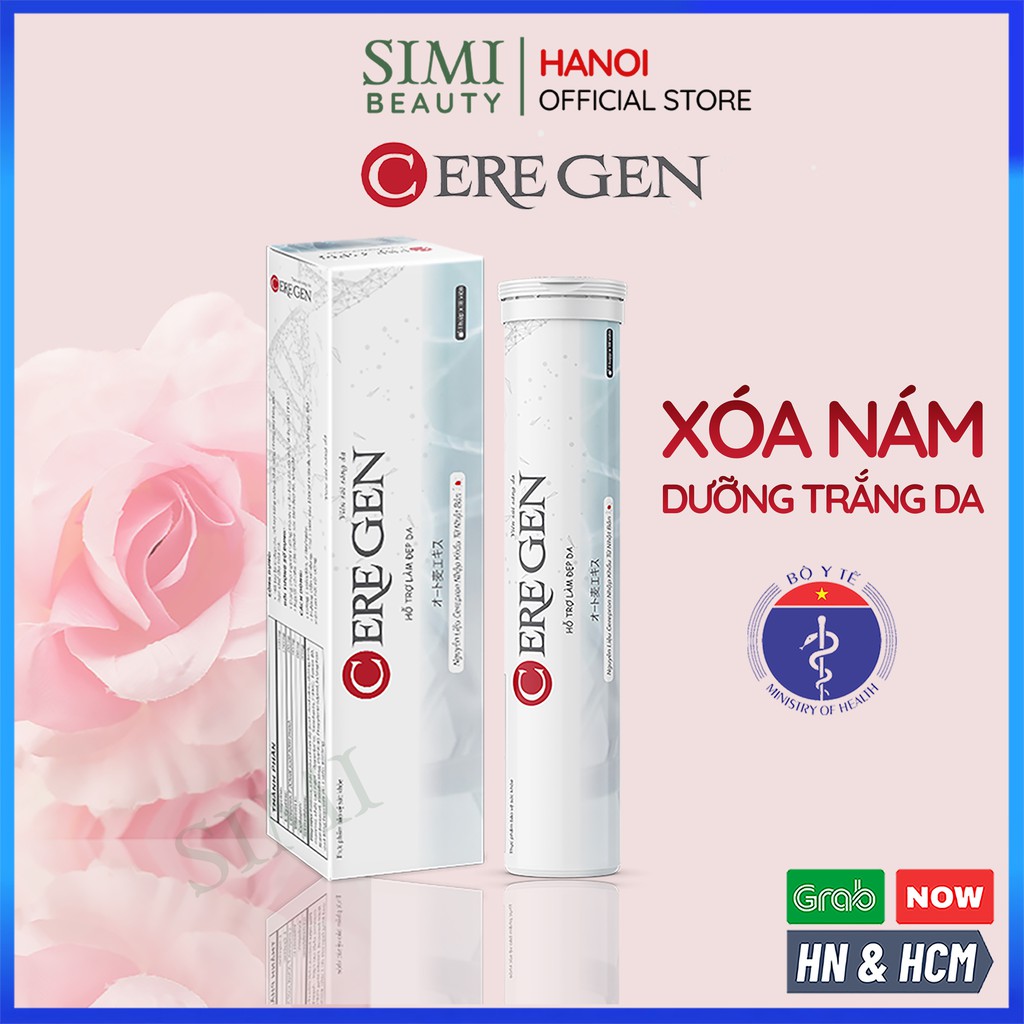 Viên uống trắng da CEREGEN giảm thâm nám tàn nhang chống lão hoá dưỡng da mặt body toàn thân nam nữ glutathione