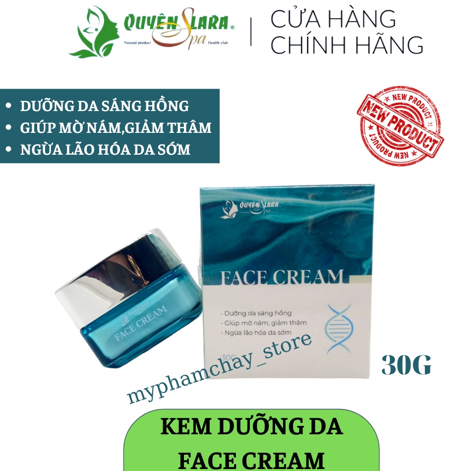 [PhiênBản2021] Face Cream Kem Dưỡng Và Tái Tạo Da Trắng Da,Mờ Nám Ngừa Lã Hóa Giúp Da Trắng Hồng Tự Nhiên Quyên Lara 30g