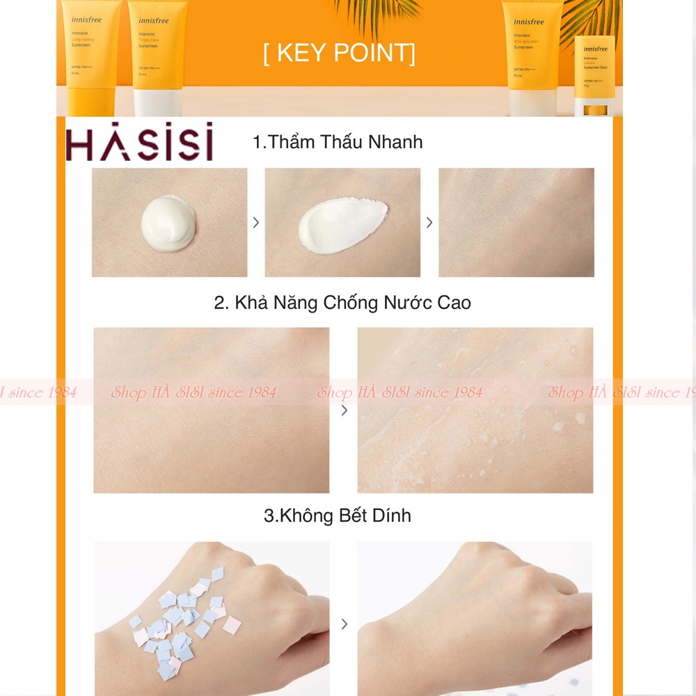 Kem Chống Nắng Cho Da Nhờn INNISFREE PREFECT UV PROTECTION CREAM LONG LASTING SPF50+/PA+++ 50ml