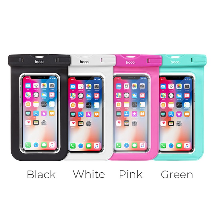 Túi đựng điện thoại chống nước Hoco Common nhựa cao cấp, an toàn khi đi biển, tương thích nhiều thiết bị | BigBuy360 - bigbuy360.vn