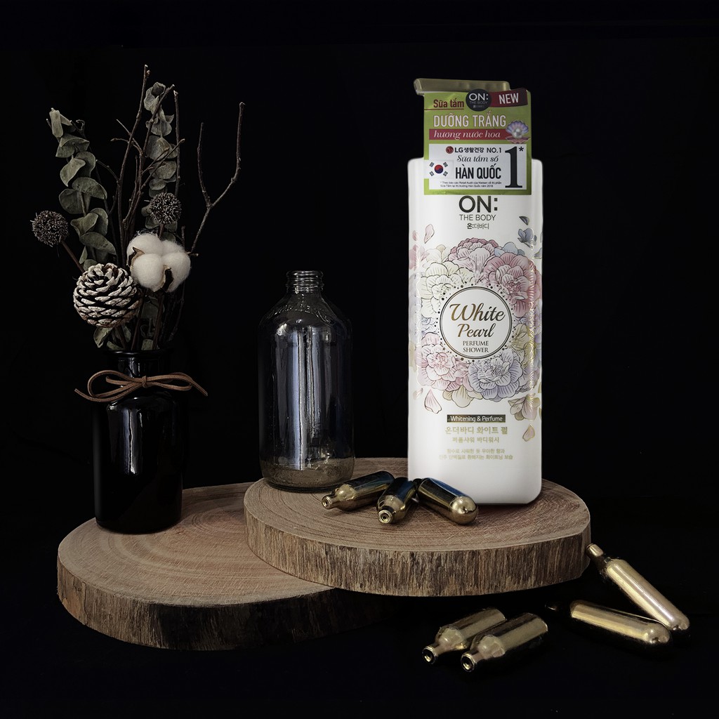 Sữa Tắm On The Body White Pearl Perfume Shower Nước Hoa &amp; Trắng Da Chiết Xuất Hạt Ngọc Trai 500g