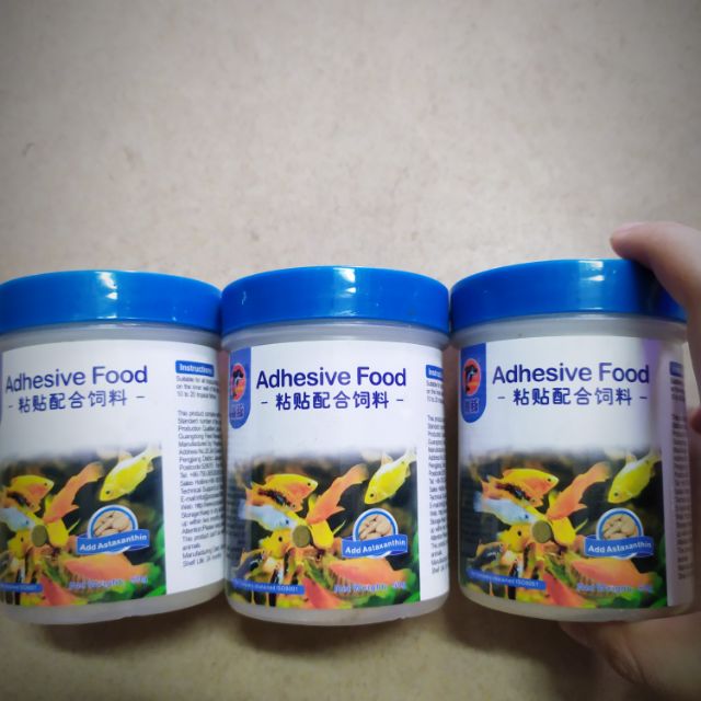 100 viên - Thức ăn dán kính cao cấp Adhesive food. Thức ăn cho cá cảnh