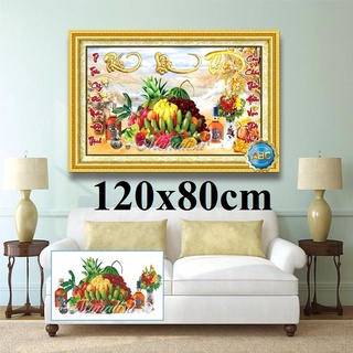 Tranh đính đá tranh thêu chữ thập thanh lý Mâm ngũ quả Y8288 MN0142 MN0143 MN0130