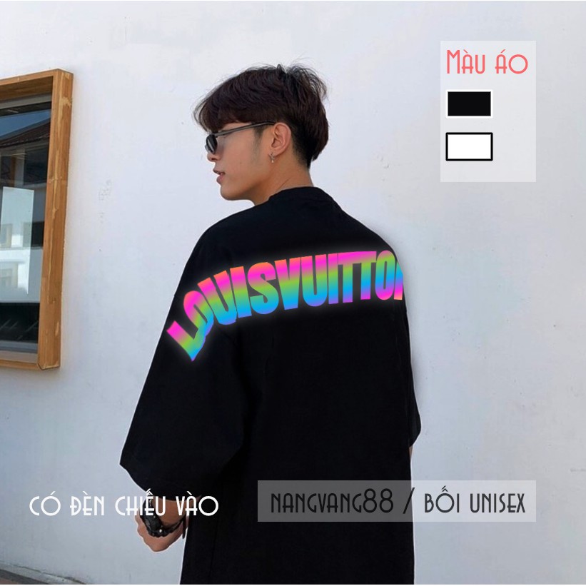 Áo Thun Tay Lỡ Nam Nữ ''Luôn Vui Tươi" Phản Quang 7 Màu | BigBuy360 - bigbuy360.vn