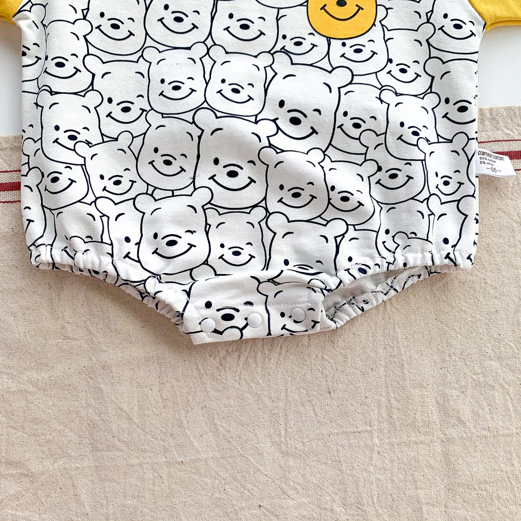 Bộ Áo Liền Quần Tay Dài In Hoạt Hình Thời Trang Mùa Thu Cho Bé Sơ Sinh