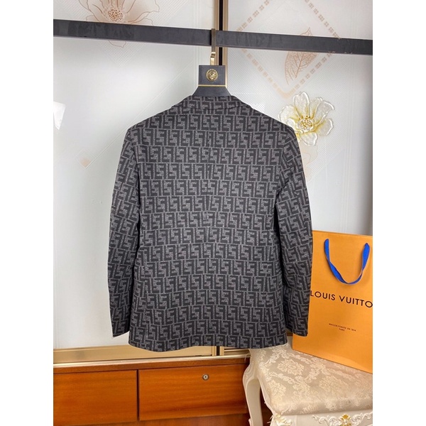 Áo khoác vest blazer nam Fendi FD họa tiết FD sang trọng lịch lãm 2021