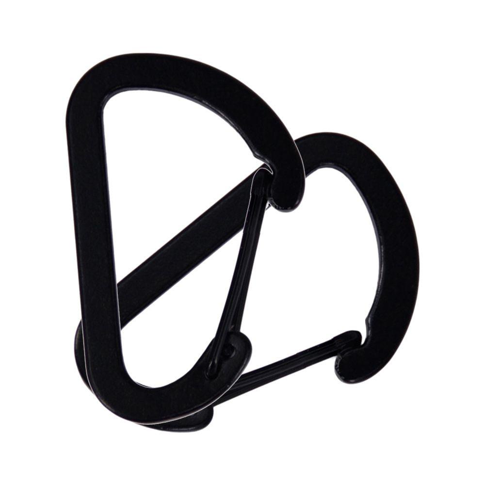 Set 10 Móc Khóa Leo Núi Bằng Hợp Kim Nhôm Màu Đen